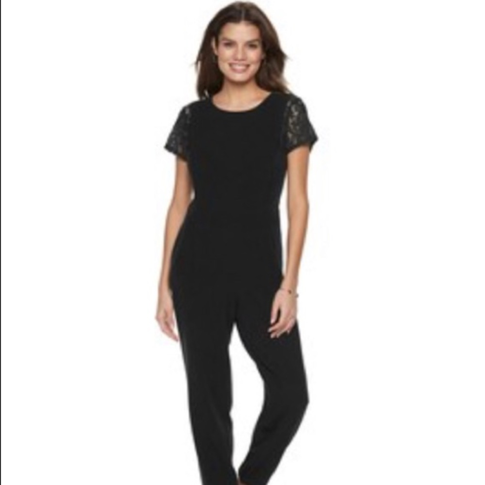 *CLOSET CLOSING*Misguided jumpsuit w/ lace sleeves